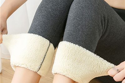 Super fleece lined ladies cotton leggings (3)