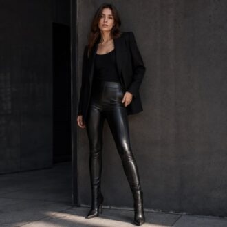 PU leather leggings manufacturer for fashion apparel wholesale buyers