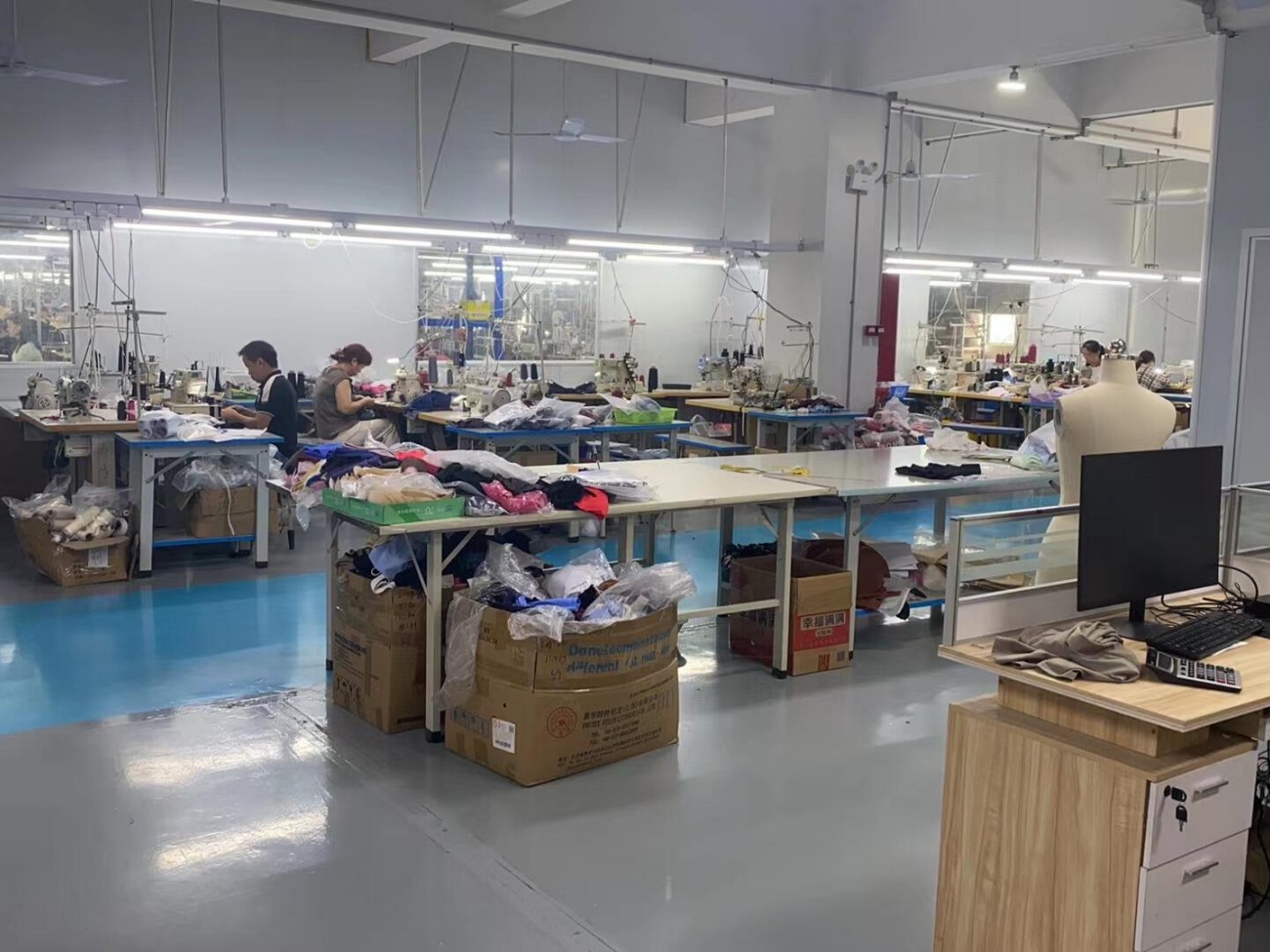 Leggings Sample Development and Pattern Review Room